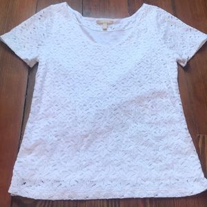 White short sleeved top size M—Banana Republic